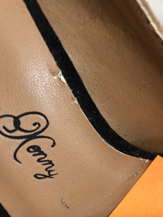 Penny Loves Kenny Women's Suede 5" Pumps Metallic Silver Studded Toe Size 7 New - Picture 11 of 15